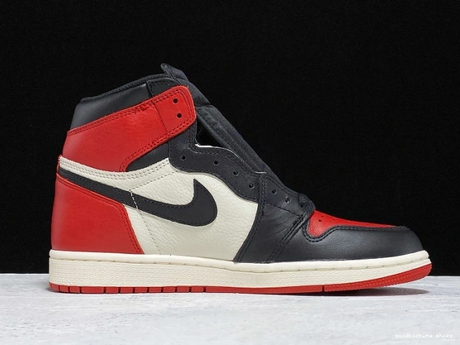 Rep Retro Air 1 Jordan OG High Toe 555088-610 Bred 0708